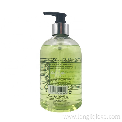 tea 500ml liquid hand wash lotion for cleaning